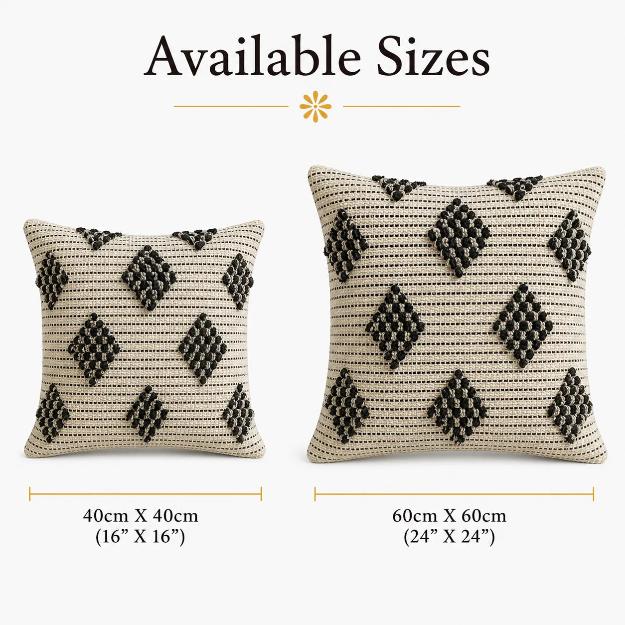 Salt & pepper weave - Premium Cushion Cover