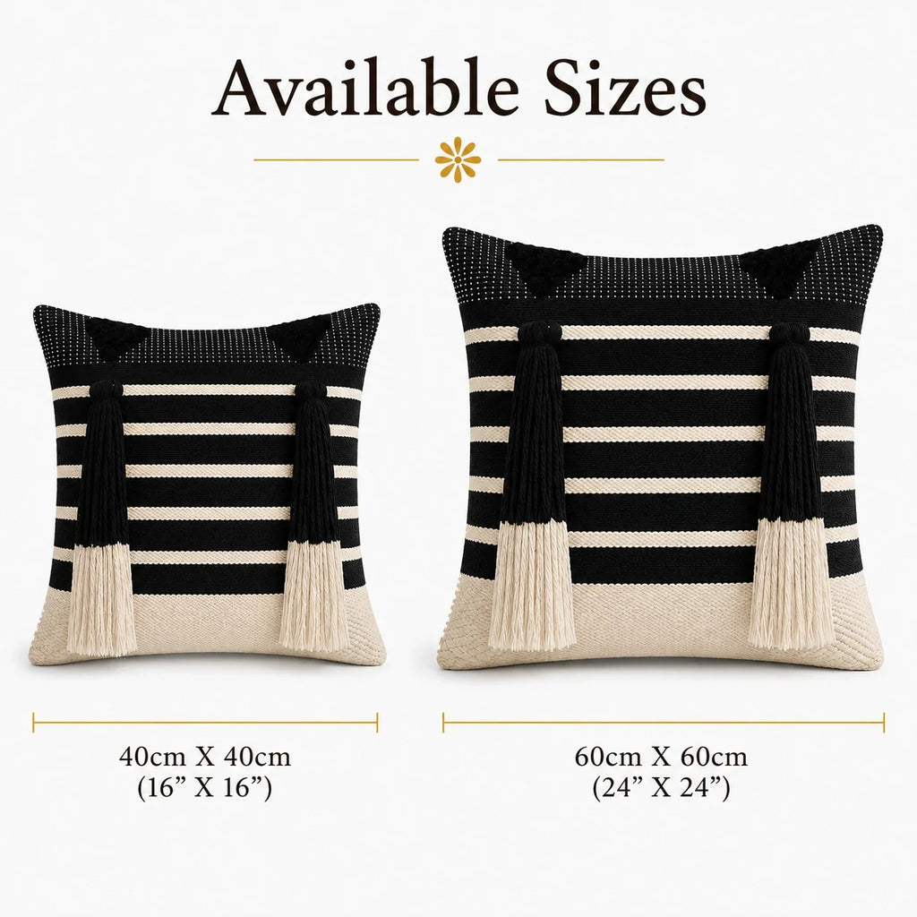 Midnight fringe - Premium Cushion Covers