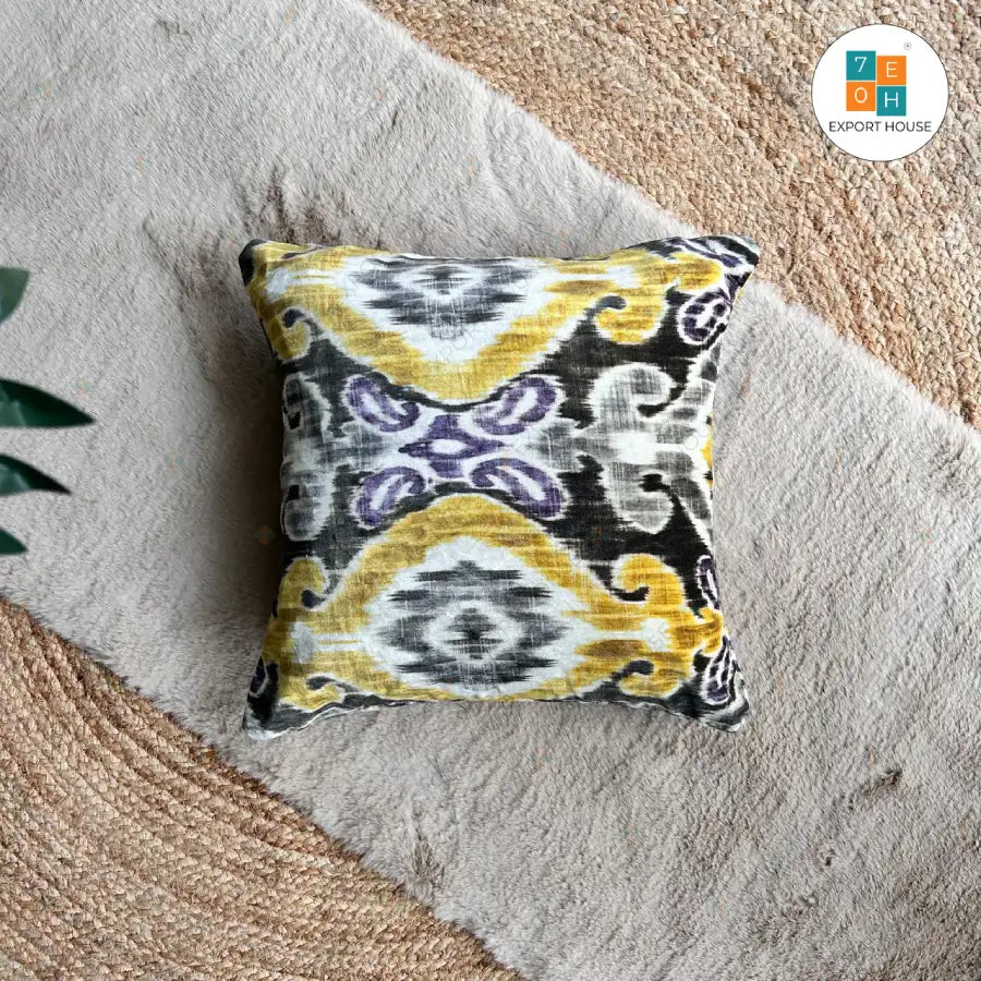 Export House Cotton Embroidered Cushion Cover -  Size:40cm X 40cm (16" X 16")