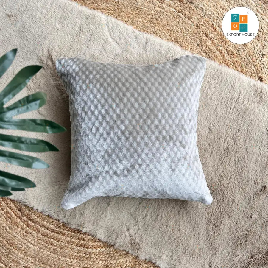 Export House Cotton Embroidered Cushion Cover -  Size:40cm X 40cm (16" X 16")