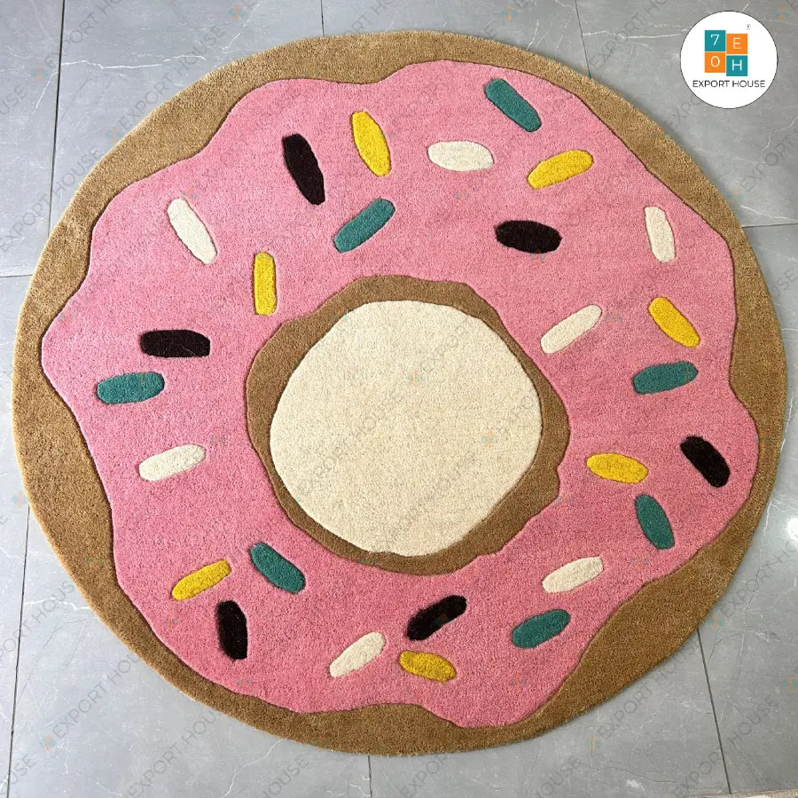 Donut Round Kids Carpet - Export House