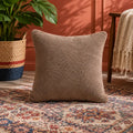 Solid Reversible Boucle Cushion Cover