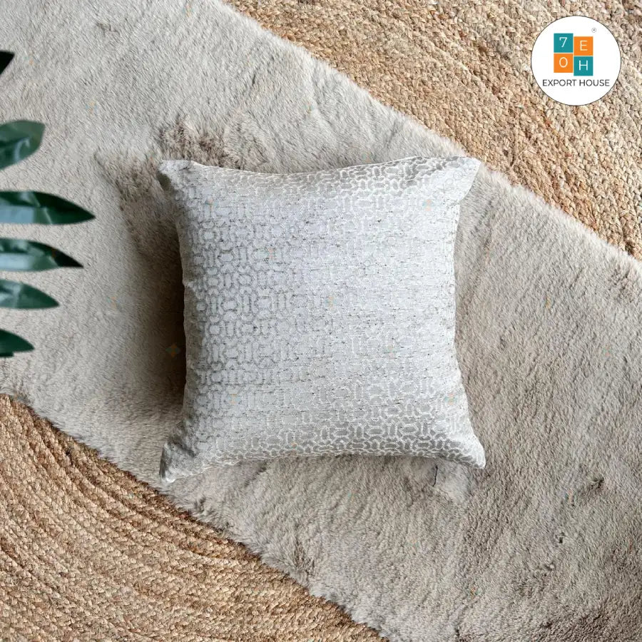 Export House Cotton Embroidered Cushion Cover -  Size:40cm X 40cm (16" X 16")