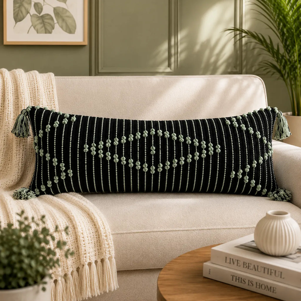 Unique Home Decor in Perfect Dimensions (30cm x 91cm) 12 x 36 Cotton Boho Lumbar Covers