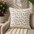 Meadow Sprig Embroidered Cushion Cover