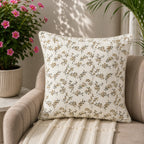 Meadow Sprig Embroidered Cushion Cover