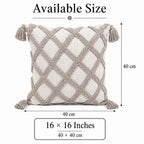 Diamond Loom Tassel Cushion Cover