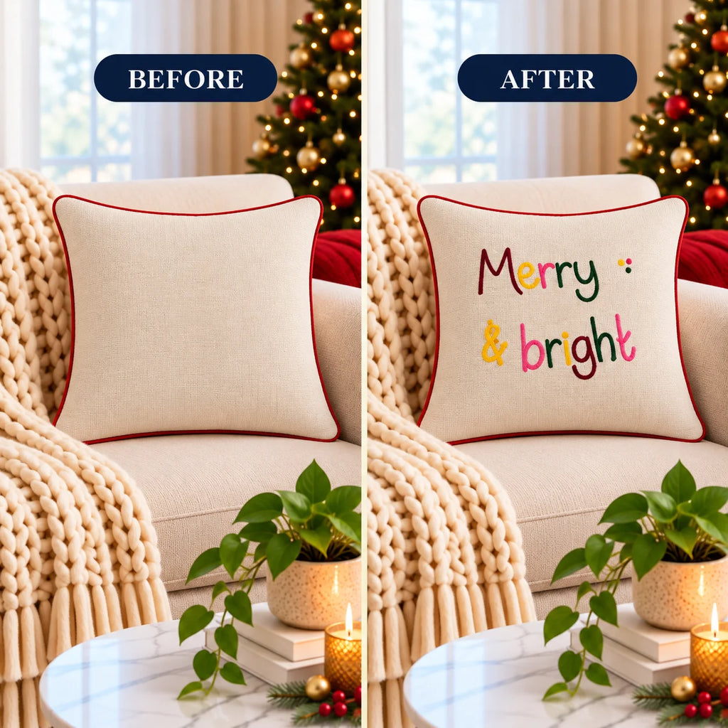 CHRISTMAS CUSHION COVERS
  (16X16 INCHES