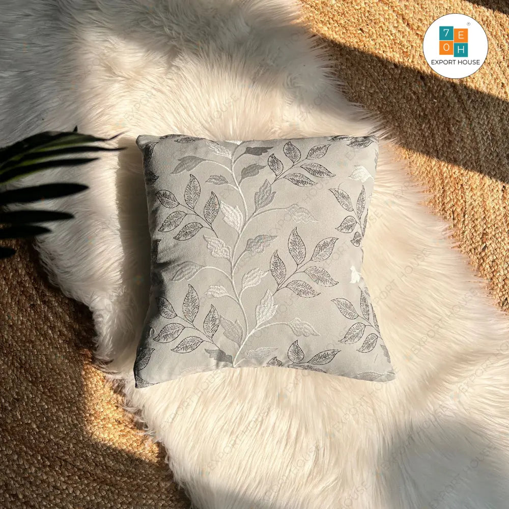 Export House Cotton Embroidered Cushion Cover -  Size:40cm X 40cm (16" X 16")