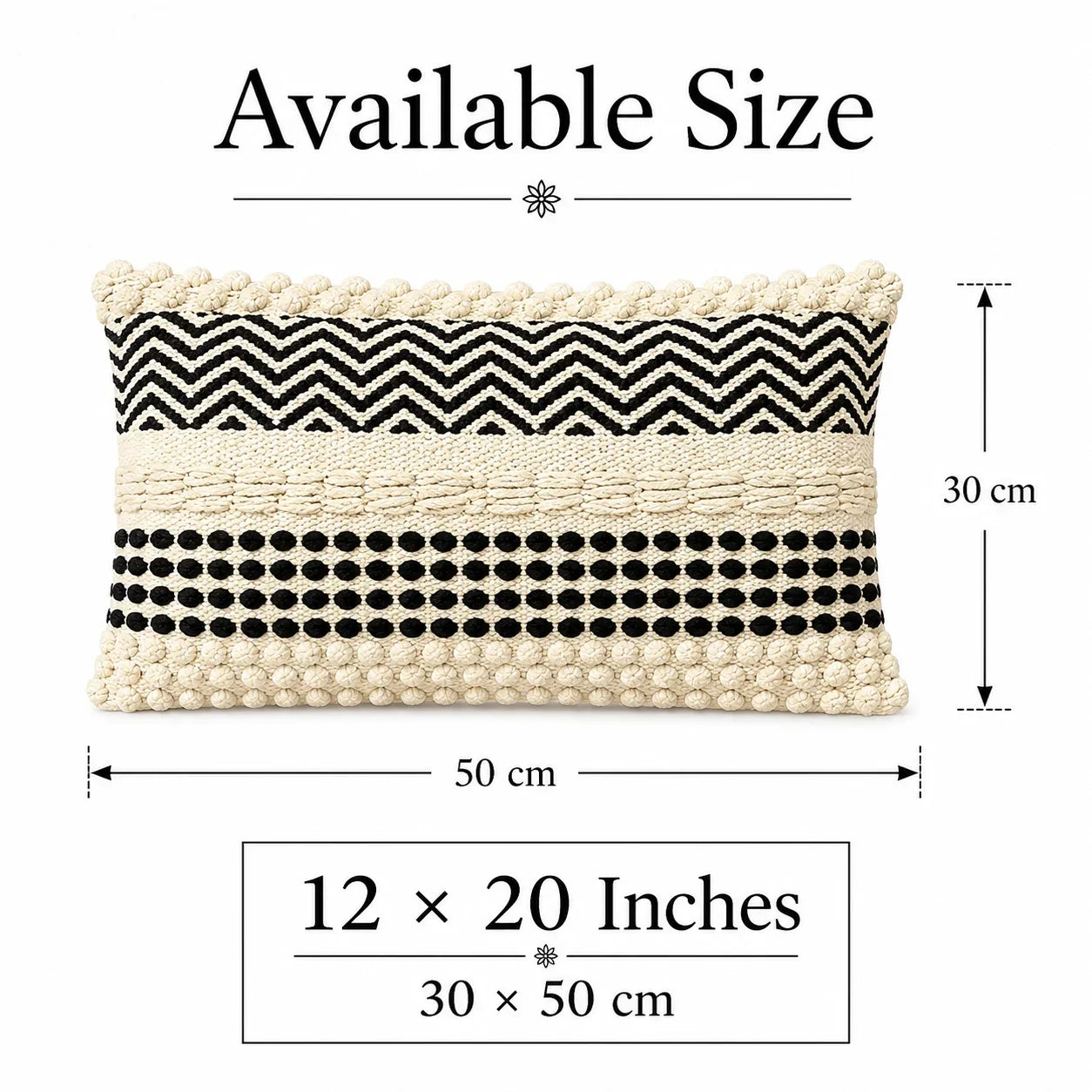 Monochrome Woven - Premium Lumbar Cover