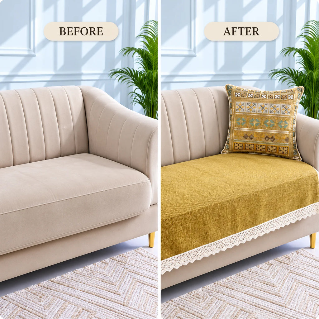 Anti Skid Jacquard Premium Sofa Cover