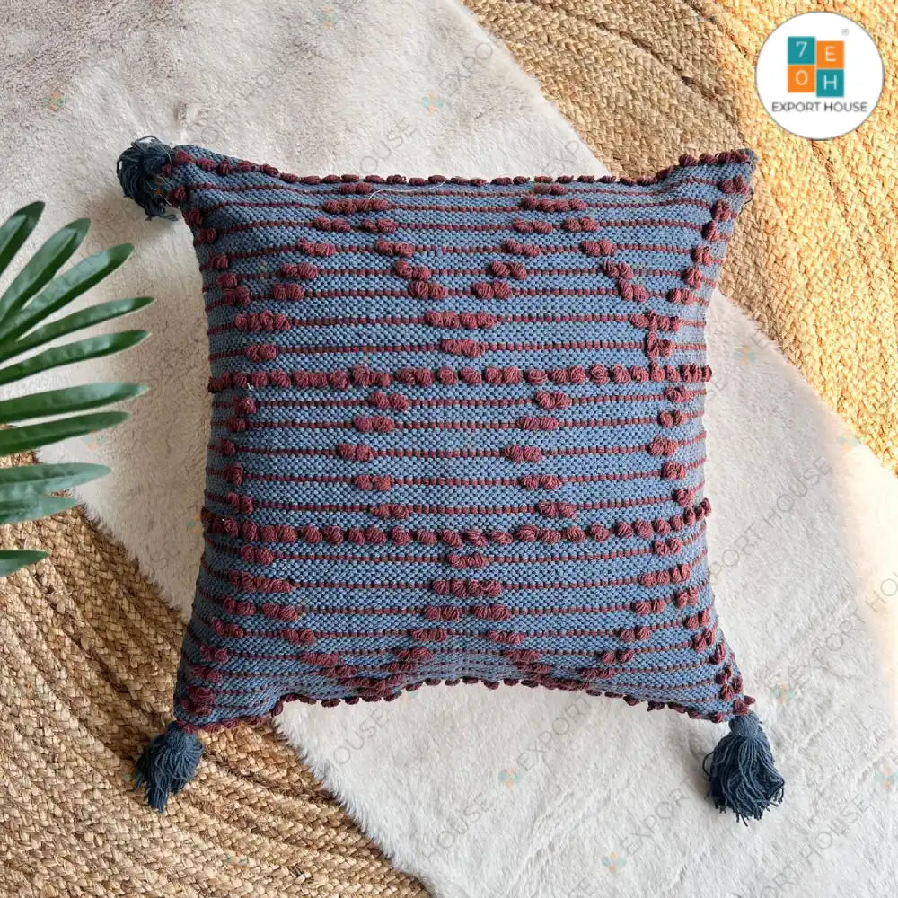 Export House Cotton Boho Cushion Cover -  Size:50cm X 50cm (20" X 20")