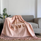 Embroidered Cotton Sofa Throw Blanket