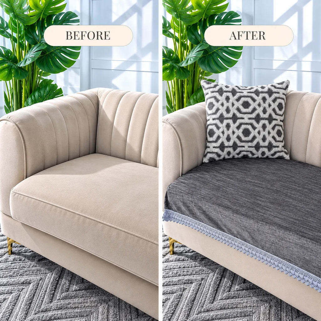 Anti-Skid Solid Velvet Sofa Cover