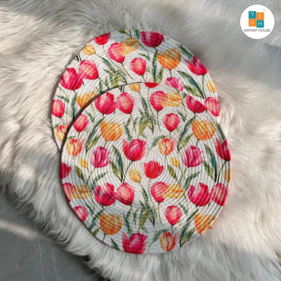 Polyester Printed Table Placemat, Size:35cm (14")