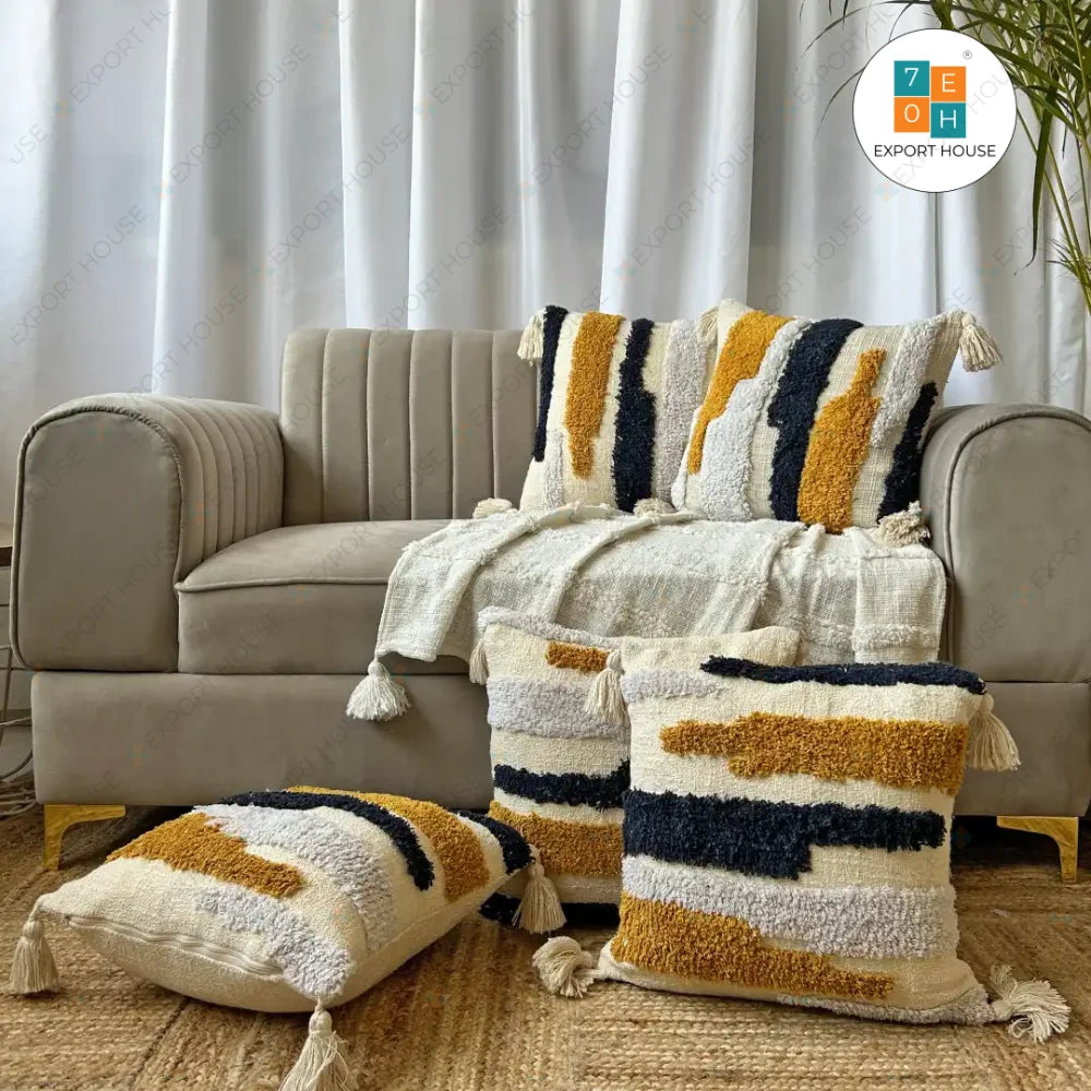 Transform Your Spaces with Stylish Designer Cushion Covers for Sofa & Bed | Export House