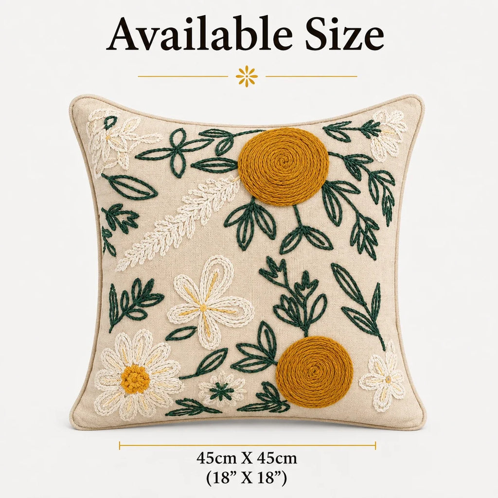 Mustard Moss Cushion cover