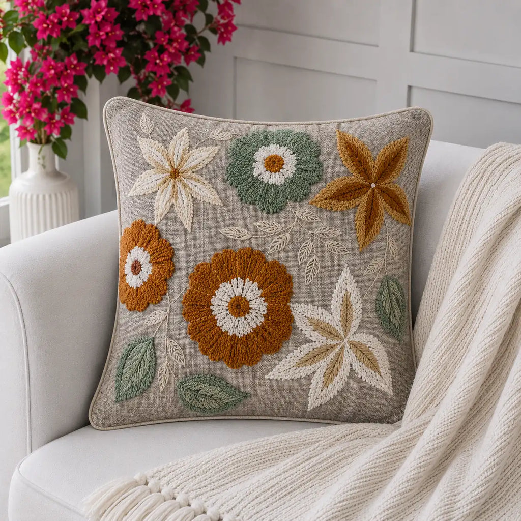 Auraloom Floral Cushion Cover