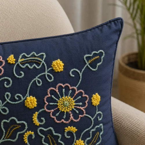 Blue Premium Cushion Cover 24x24