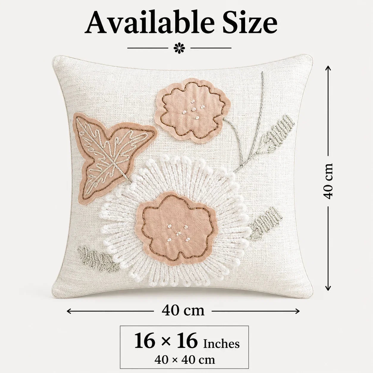 Blush Bloom Cushion Cover