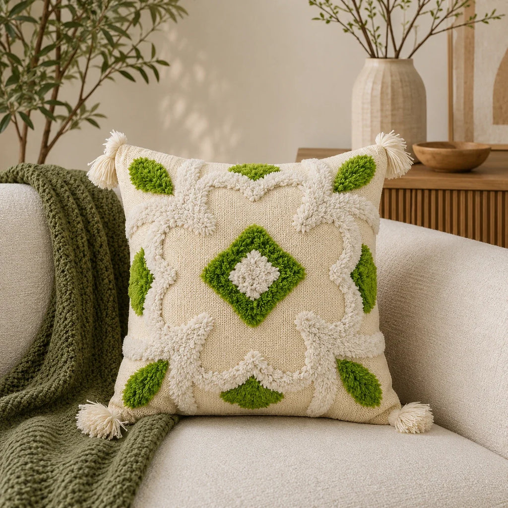 White willow garden - Premium Cushion Cover