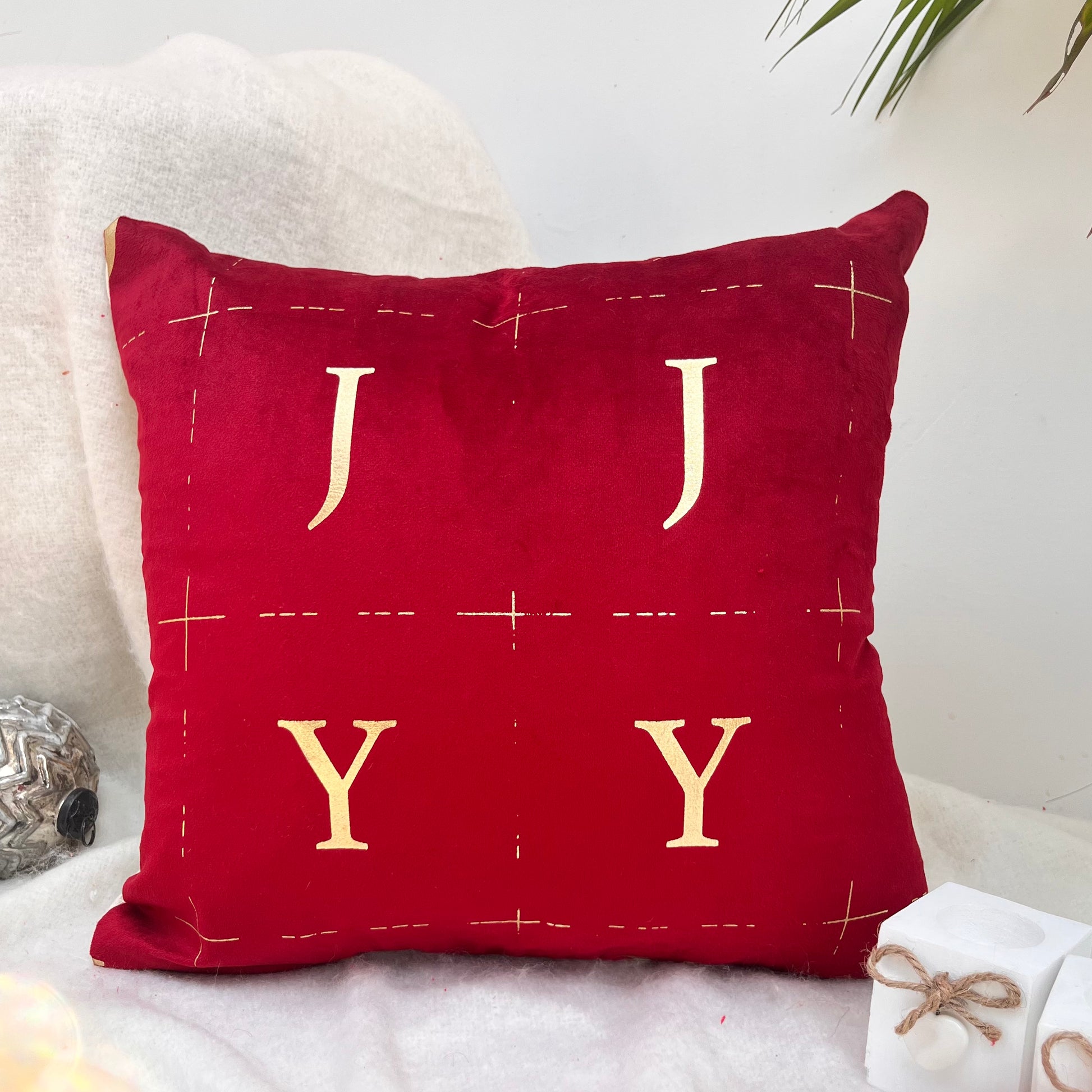 Christmas Cushion Cover Size: 45cm x 45cm (18" x 18") Material: Velvet Style: Printed in just Rs. 250.00, (Christmas Cushion Covers 18x18 by Export House )