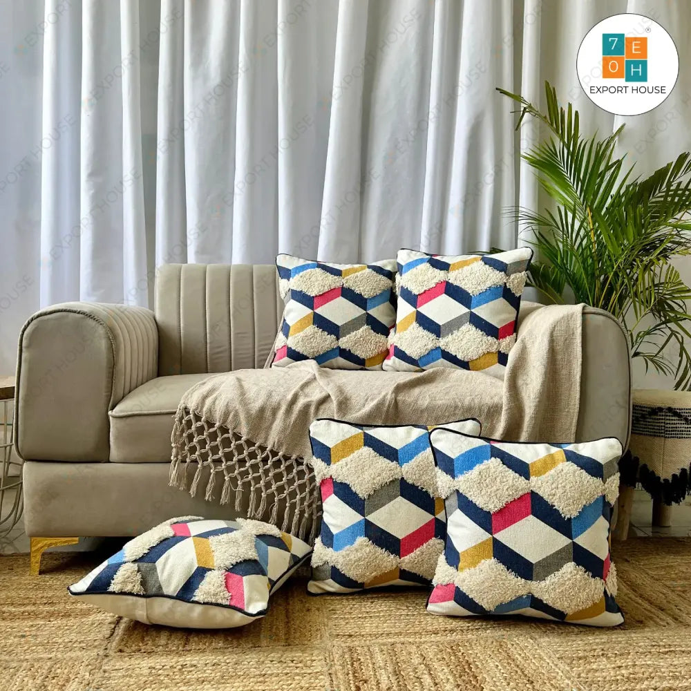 Color Block Tufted