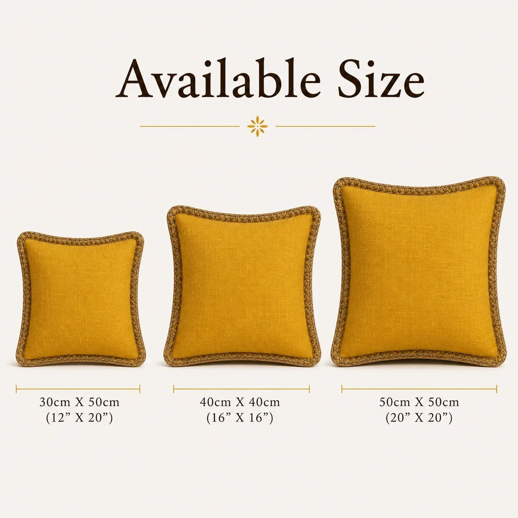 Mustard Elegance Jute Lace