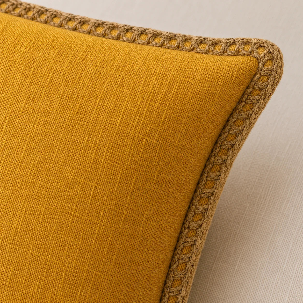 Mustard Elegance Jute Lace