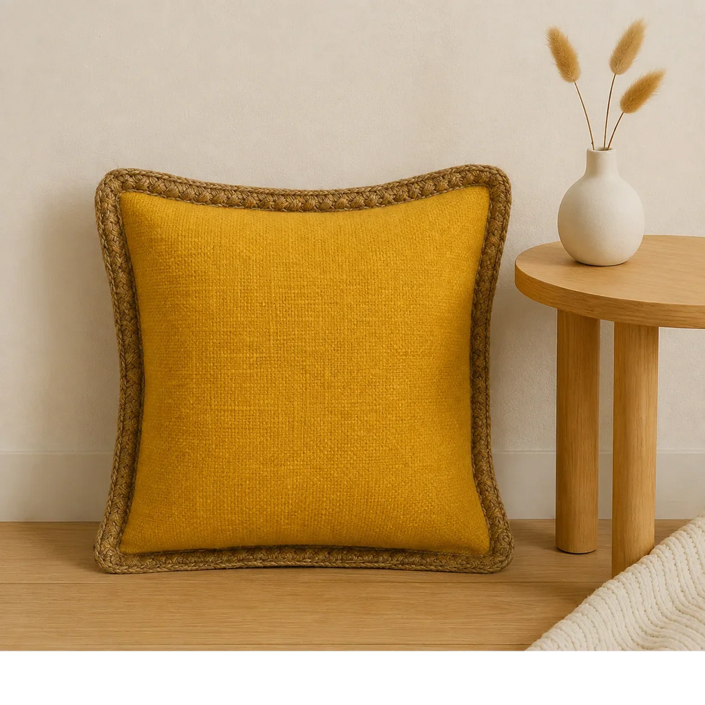 Mustard Elegance Jute Lace