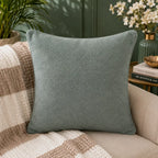 Solid Reversible Boucle Cushion Cover