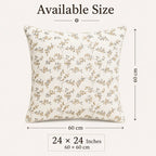 Meadow Sprig Embroidered Cushion Cover