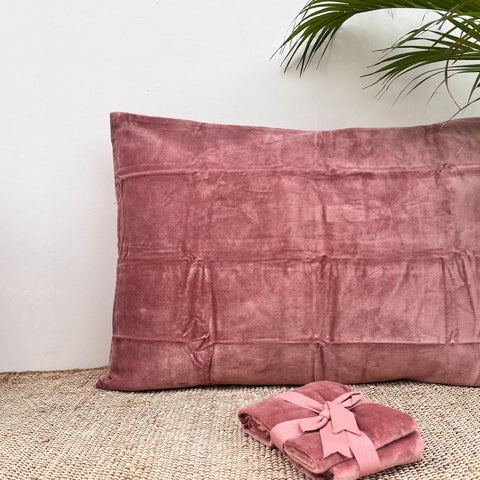 Pillow Covers Size: 50cm x 66cm (20" x 26") Material: Velvet in just Rs. 600.00, (Velvet Pillow Cover by Export House )