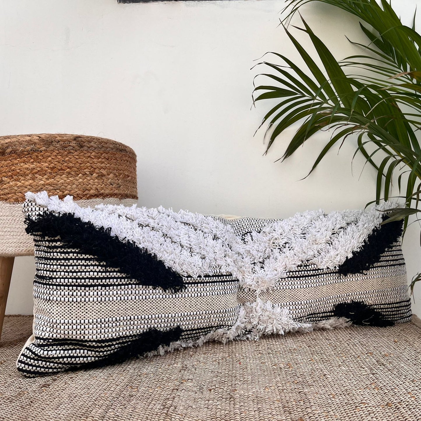 Export House Cotton Boho Lumbar Cover - Size:30cm x 91cm (12" x 36")