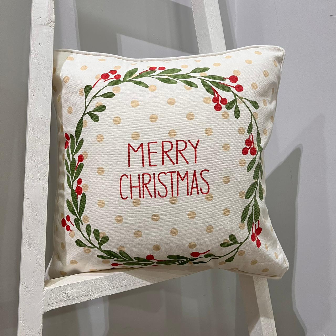 Festive Cheer: 40cm X 40cm Christmas Cushion Cover | Export House