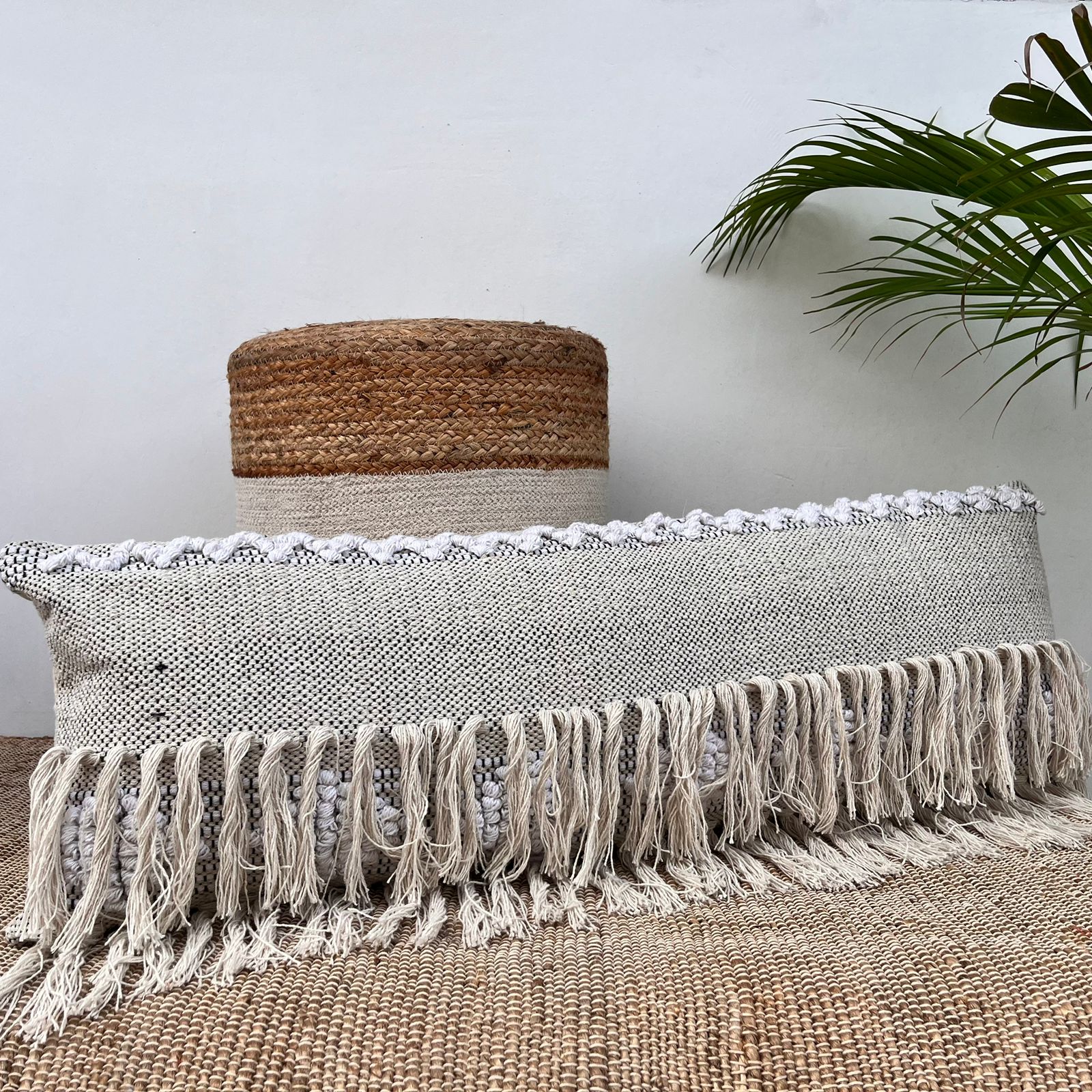 Export House Cotton Boho Lumbar Cover - Size:30cm x 91cm (12" x 36")