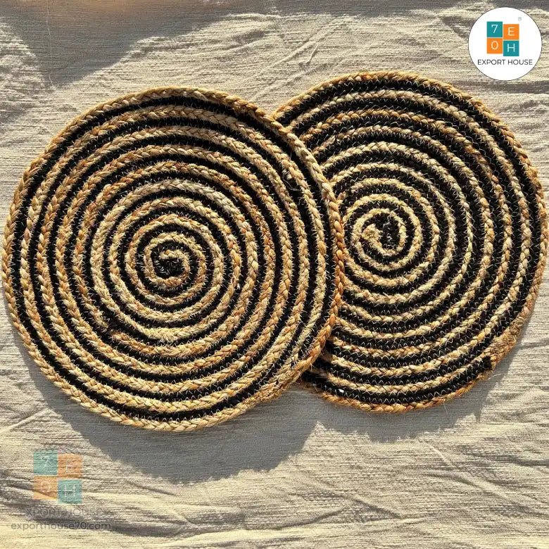 Natural Jute Round Coaster PlaceMats for Dinning Table