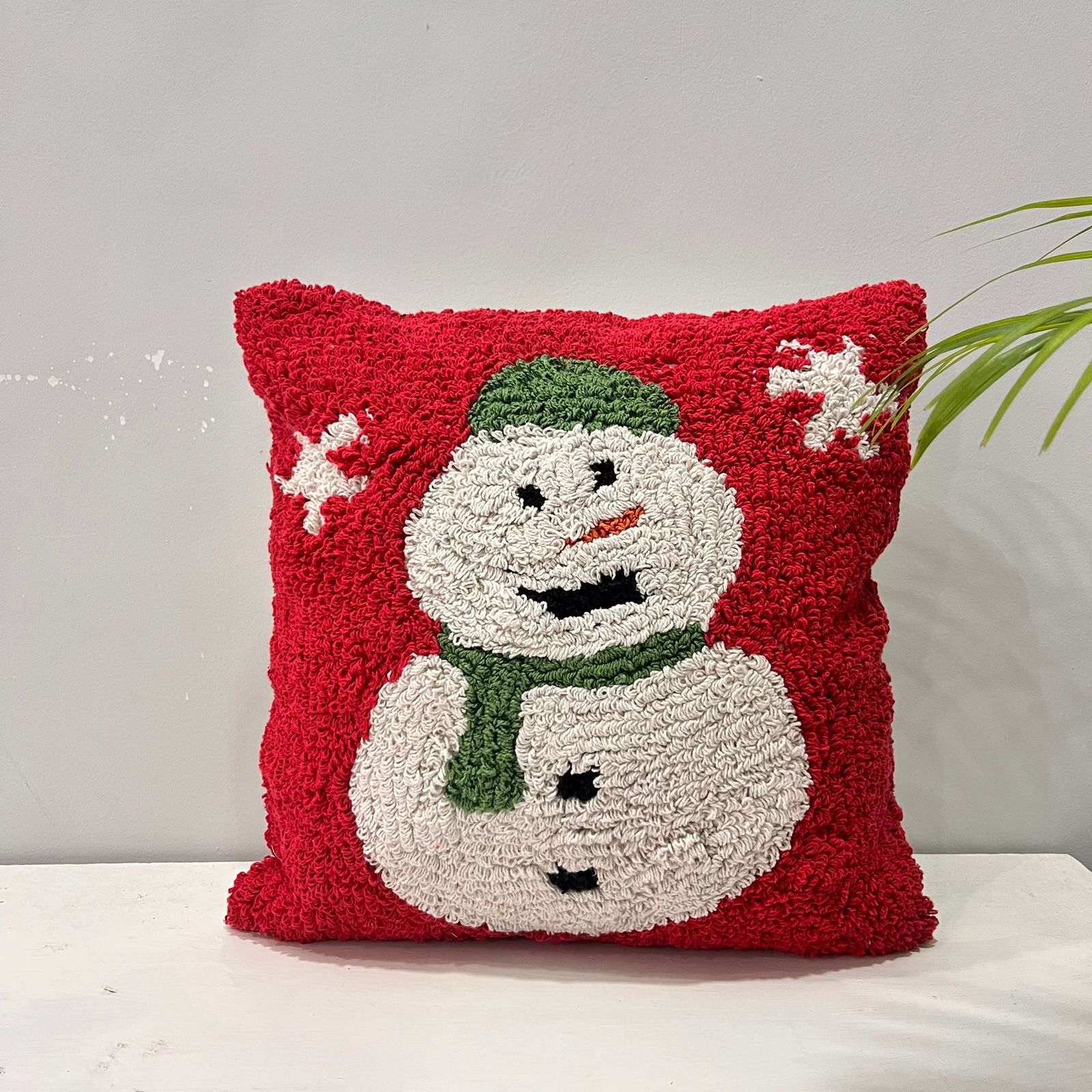 Christmas Cushion Cover Size: 40cm X 40cm (16" X 16") Material: Cotton in just Rs. 600.00, (Christmas Premium Cushion Cover by Export House )