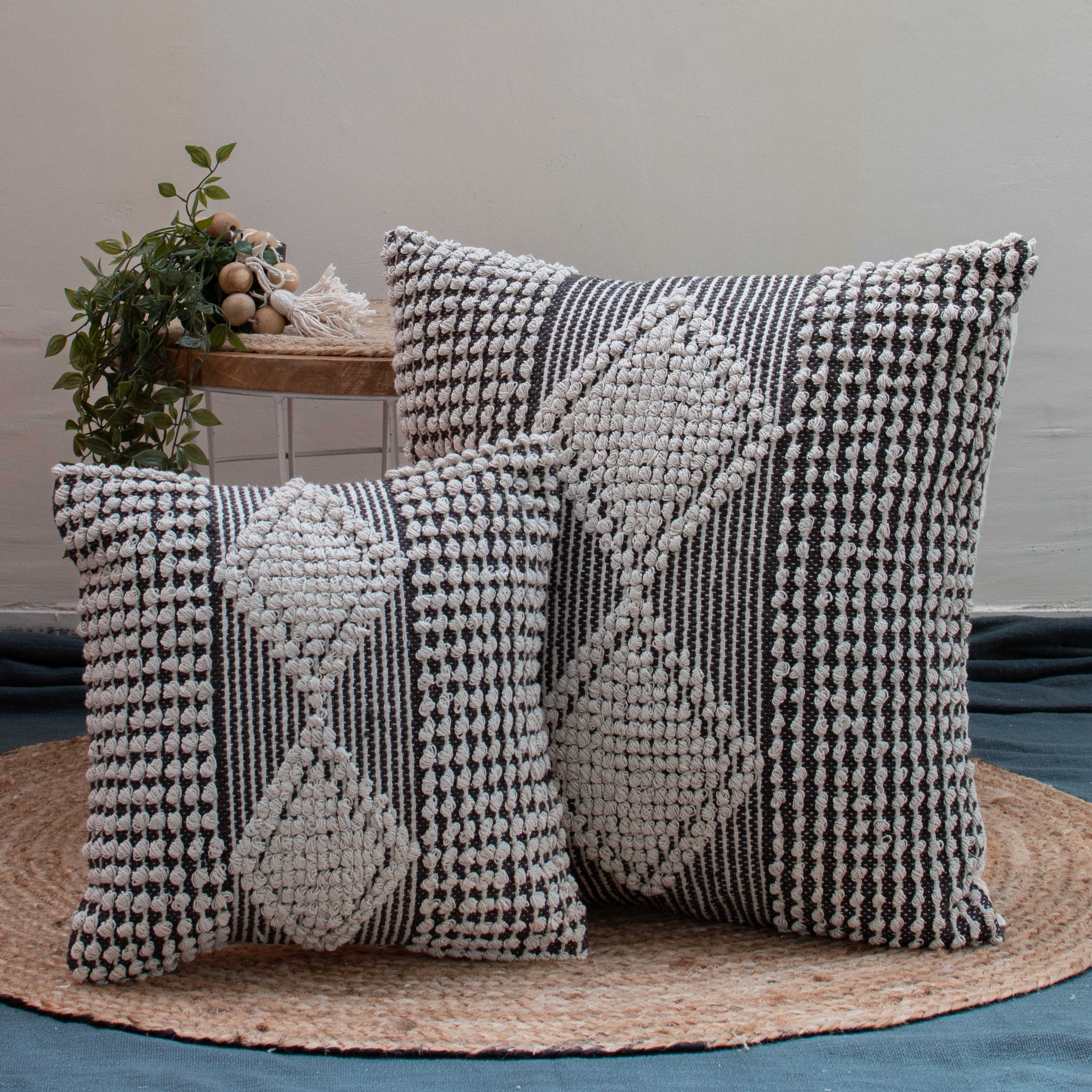 Discover comfort and style with our 16x16 Inch Cotton Cushion Cover, perfect for elevating living spaces. Crafted by Export House , bring sophistication to your décor effortlessly.