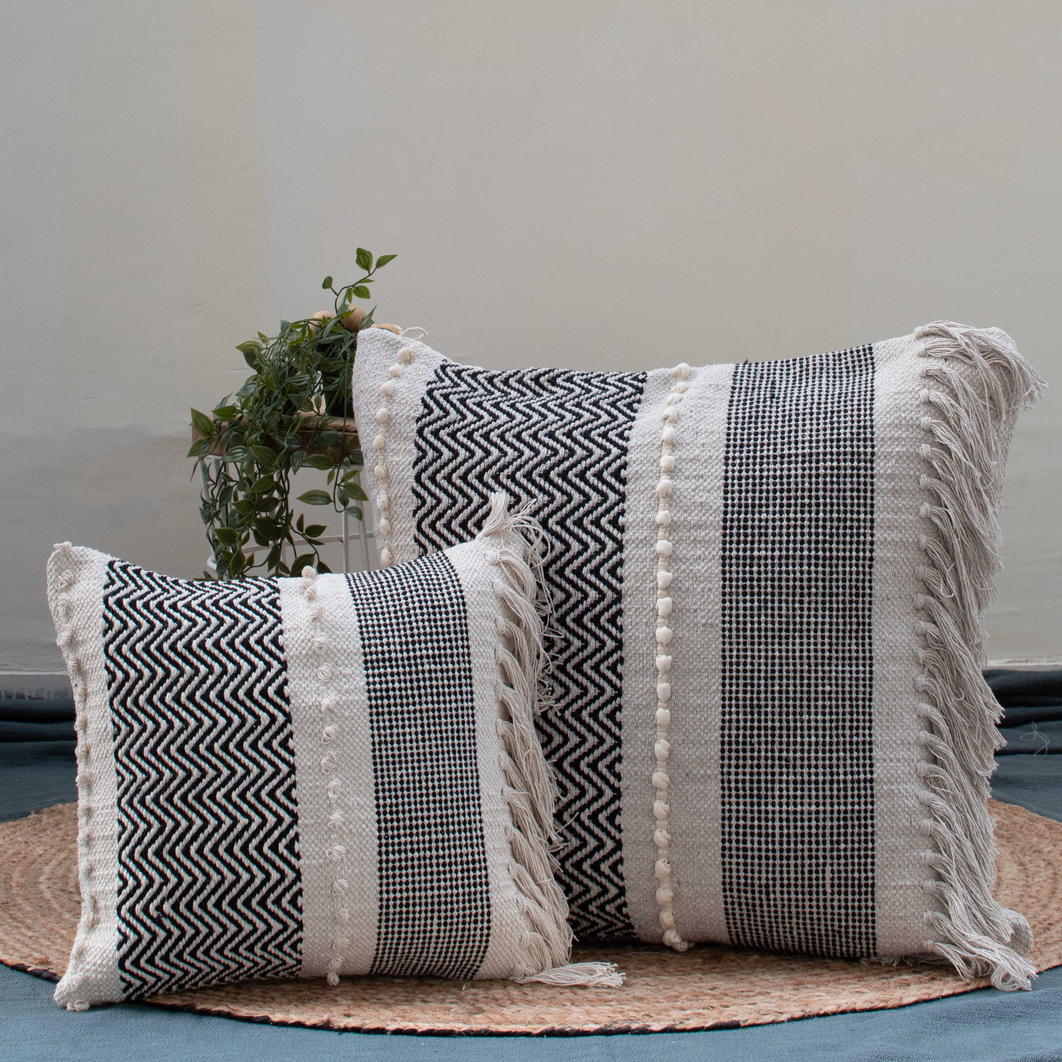 Boho Elegance with Our Premium 40x40cm Cotton Cushion Cover - Vibrant and Stylish Home Decor Delight!