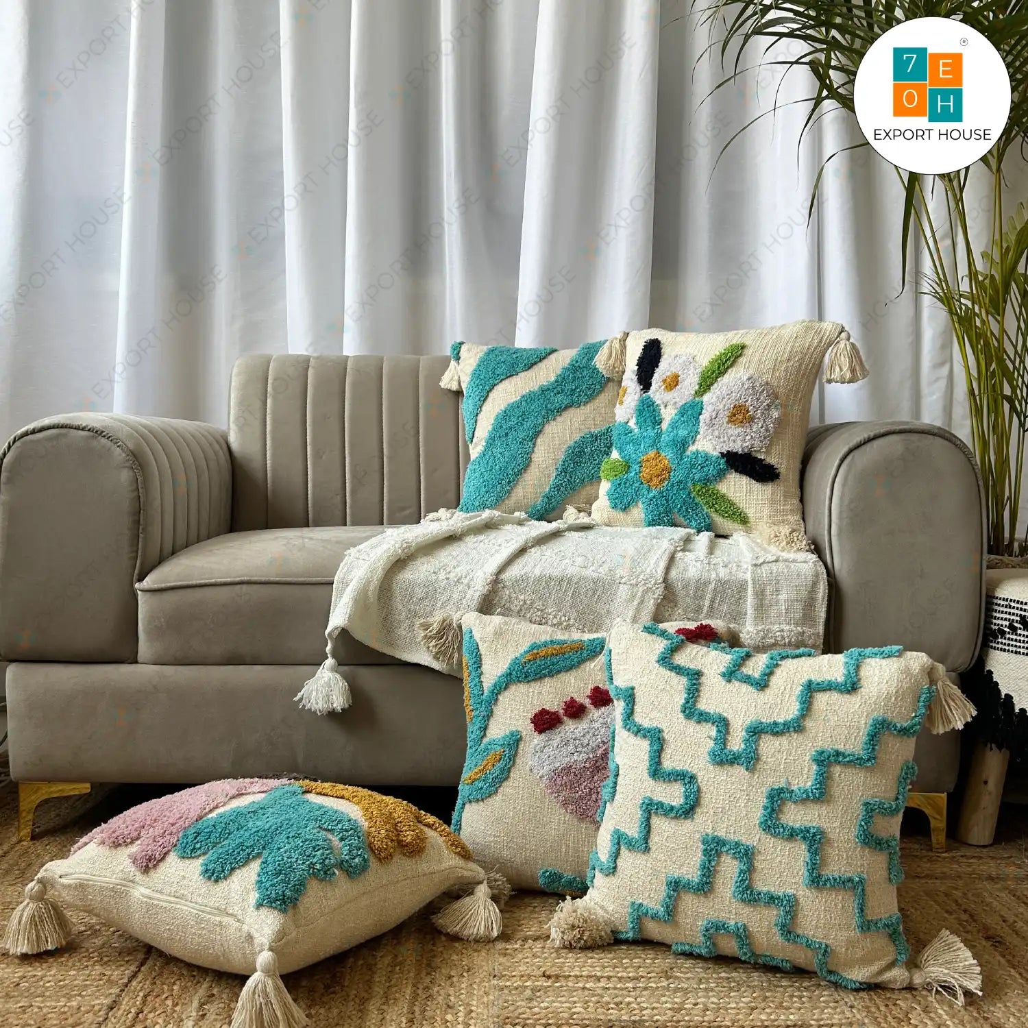 Export House: Stylish Cushion Covers Online in India