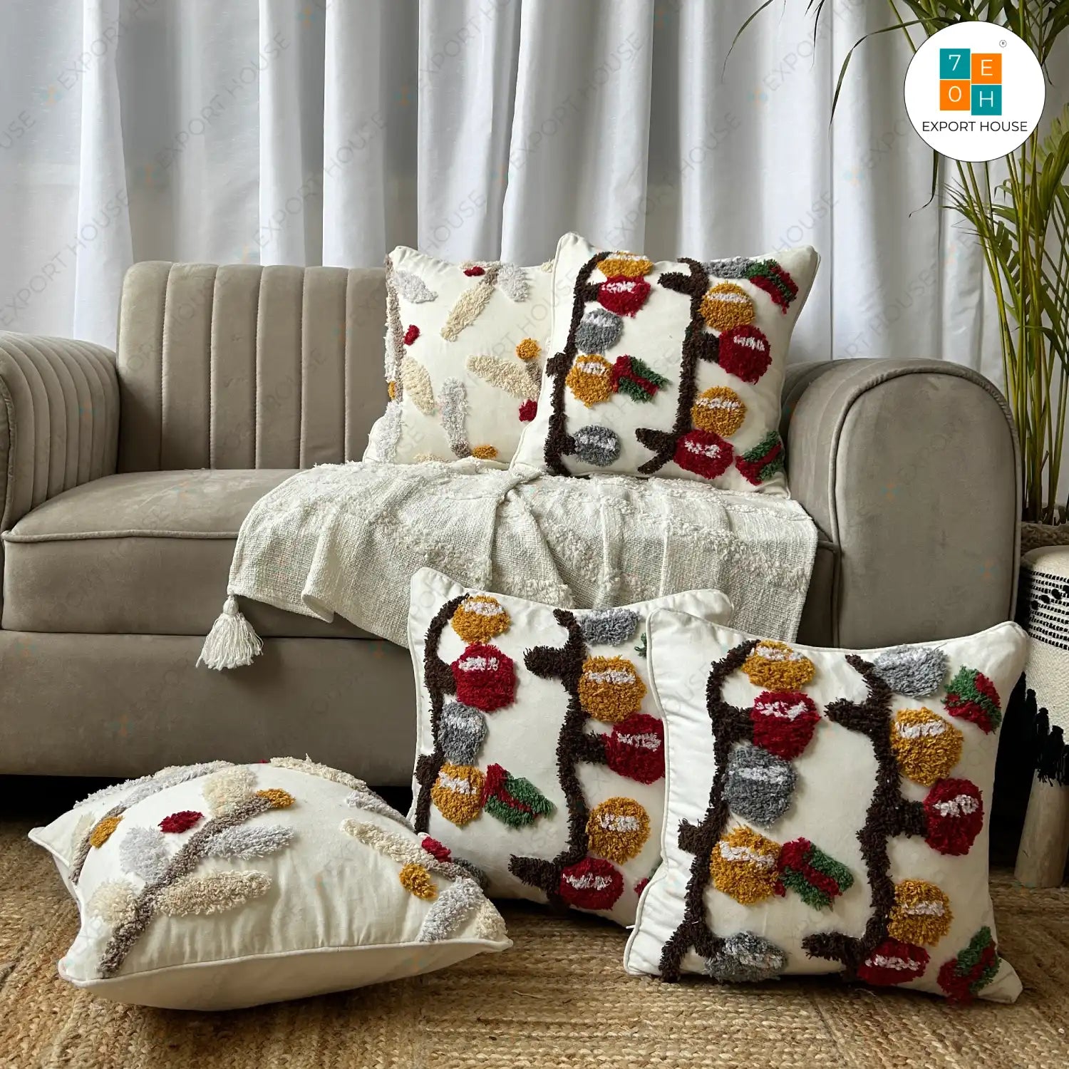 Export House: Designer Cushion Covers Online in India