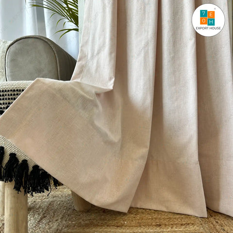 Solid Cotton Curtain