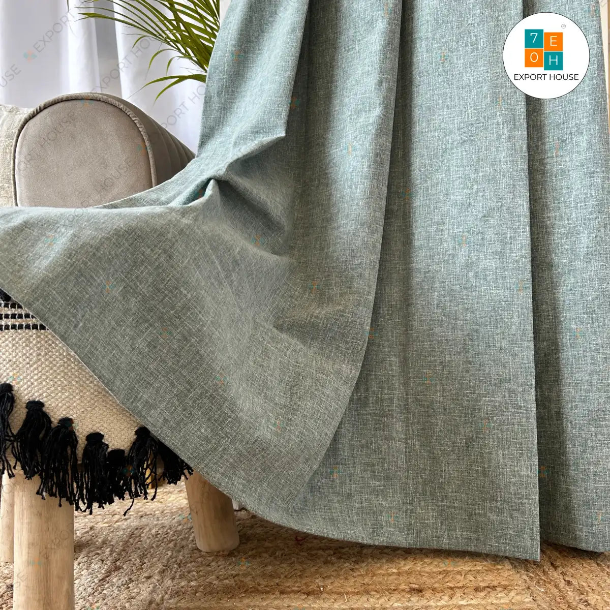 Solid Cotton Curtain