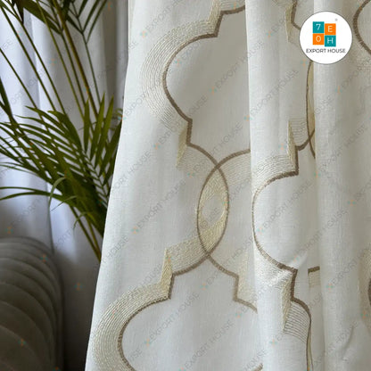 Embroidered Sheer Curtain