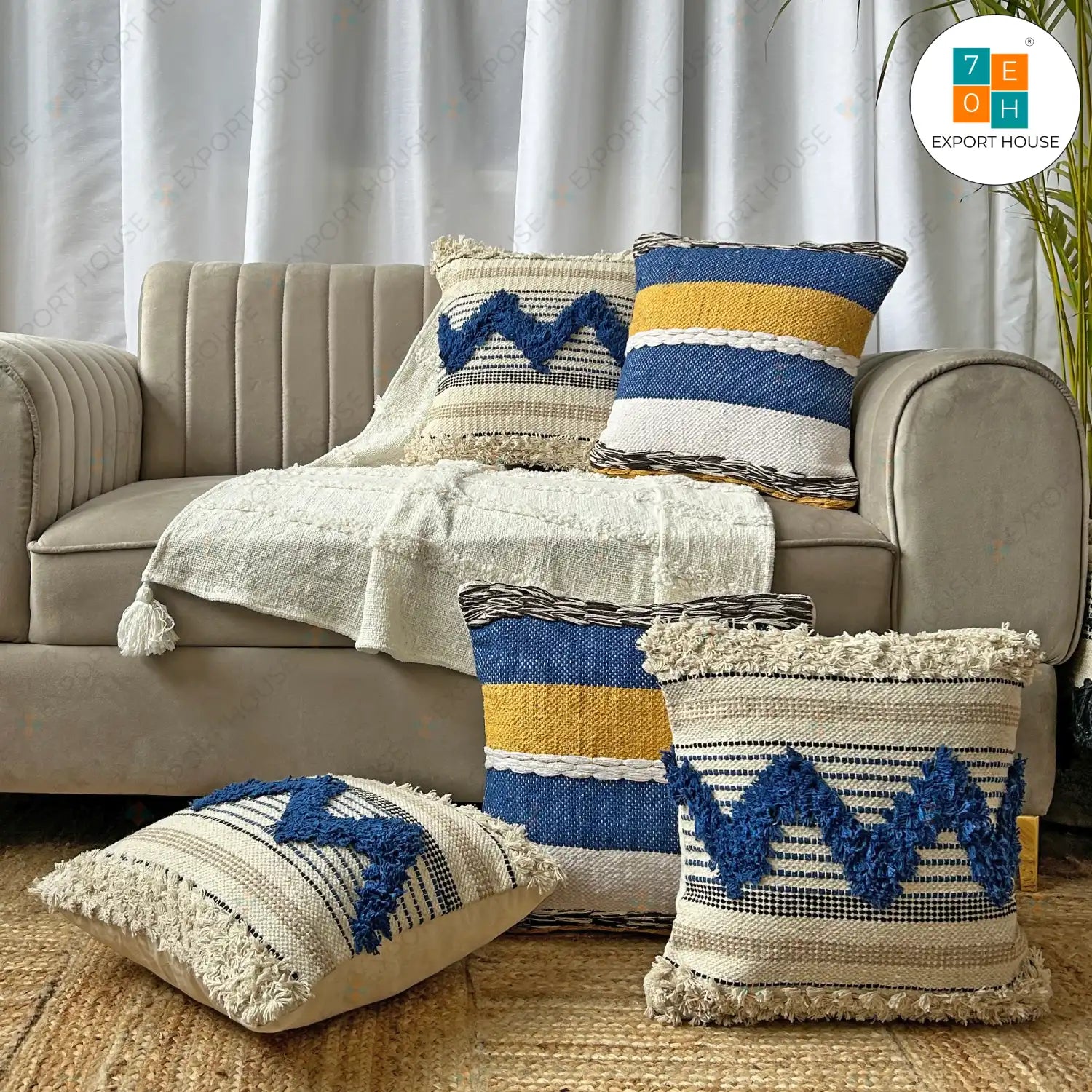 Export House: Luxurious Cushion Cover Set of 5