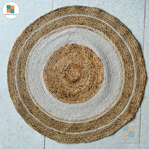 Circle of Luxury: Embrace the Grace of a 36-Inch Round Jute Rug