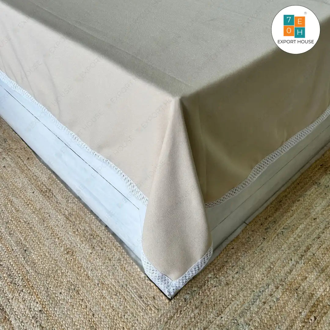 Cotton Plain Plain Dining Sheet, Size:152cm x 228cm (60" x 90")