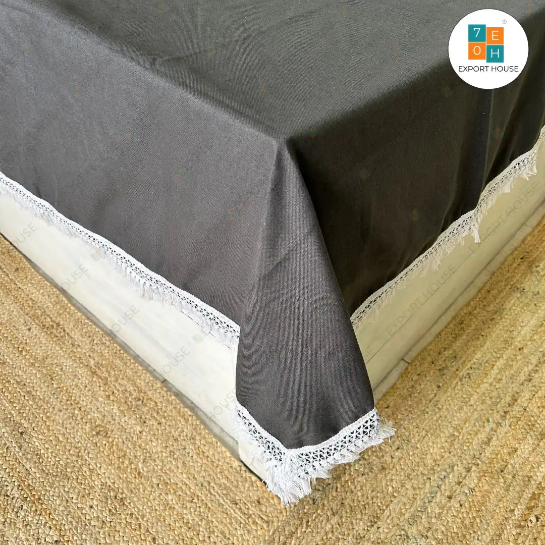 Cotton Plain Plain Dining Sheet, Size:152cm x 228cm (60" x 90")
